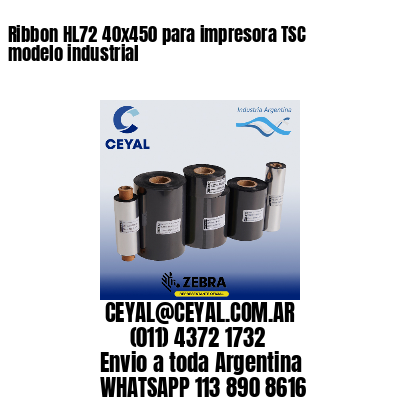 Ribbon HL72 40×450 para impresora TSC modelo industrial