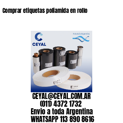 Comprar etiquetas poliamida en rollo