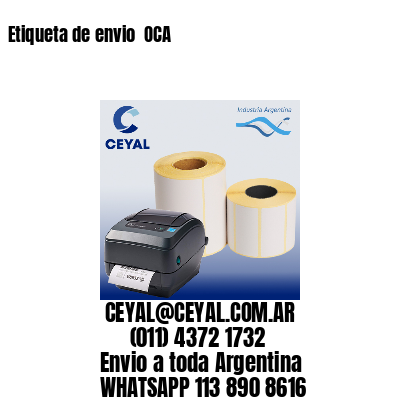Etiqueta de envio  OCA