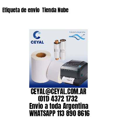 Etiqueta de envio  Tienda Nube