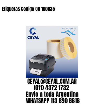 Etiquetas Codigo QR 100X35