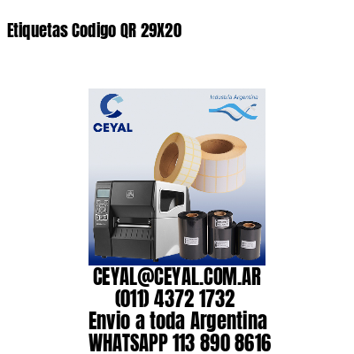 Etiquetas Codigo QR 29X20