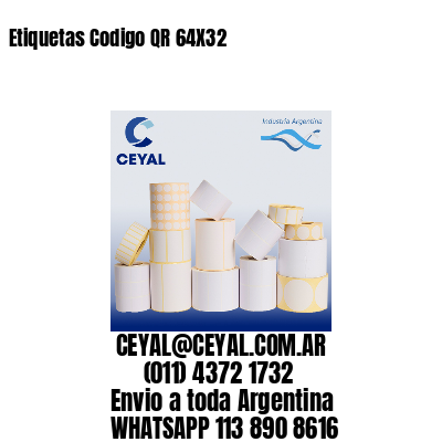 Etiquetas Codigo QR 64X32