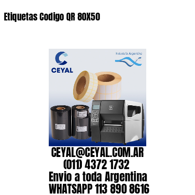 Etiquetas Codigo QR 80X50