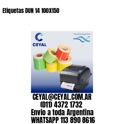 Etiquetas DUN 14 100X150
