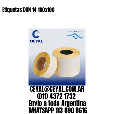 Etiquetas DUN 14 100×100