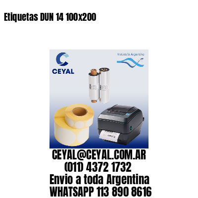Etiquetas DUN 14 100×200