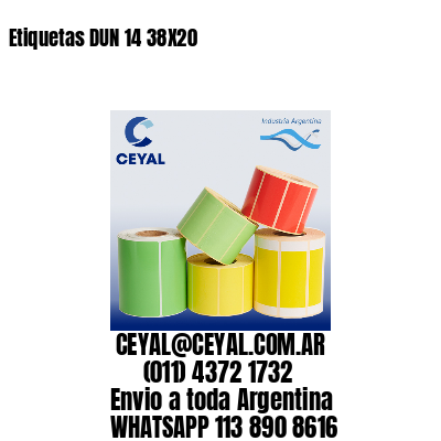 Etiquetas DUN 14 38X20