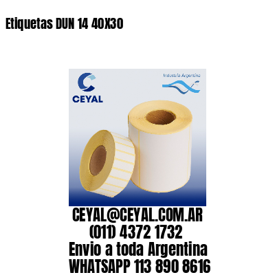 Etiquetas DUN 14 40X30
