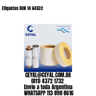 Etiquetas DUN 14 64X32