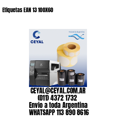 Etiquetas EAN 13 100X60