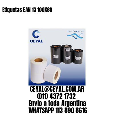 Etiquetas EAN 13 100X80