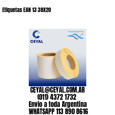 Etiquetas EAN 13 38X20