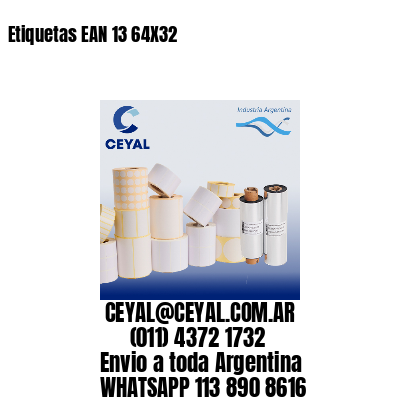 Etiquetas EAN 13 64X32