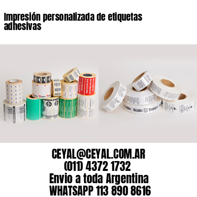 Impresión personalizada de etiquetas adhesivas