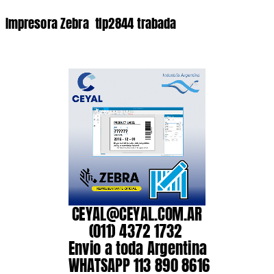Impresora Zebra  tlp2844 trabada