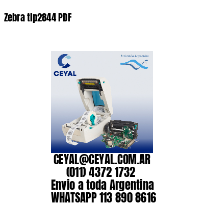 Zebra tlp2844 PDF