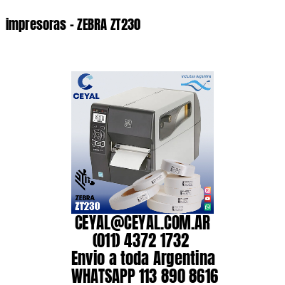 impresoras – ZEBRA ZT230