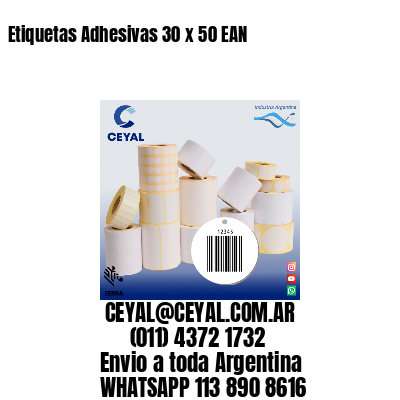 Etiquetas Adhesivas 30 x 50 EAN