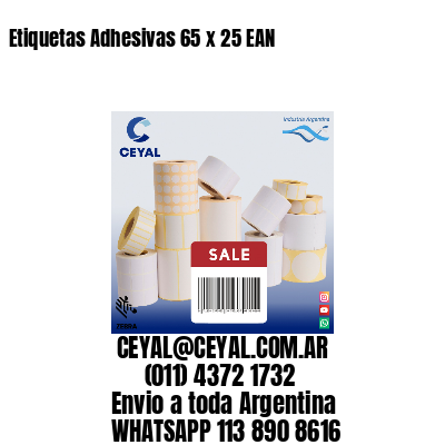 Etiquetas Adhesivas 65 x 25 EAN