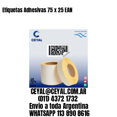 Etiquetas Adhesivas 75 x 25 EAN