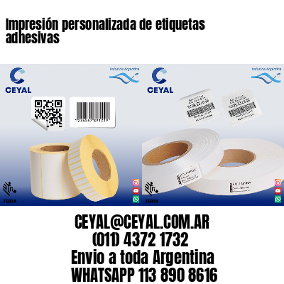 Impresión personalizada de etiquetas adhesivas