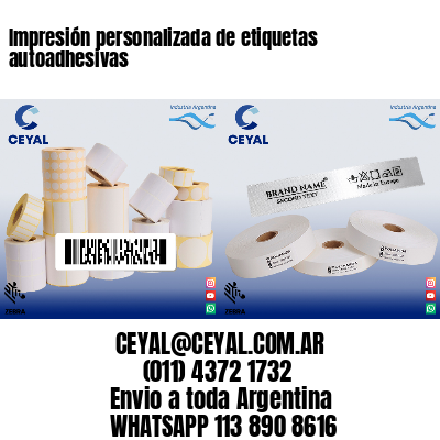 Impresión personalizada de etiquetas autoadhesivas