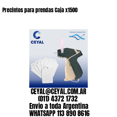 Precintos para prendas Caja x1500