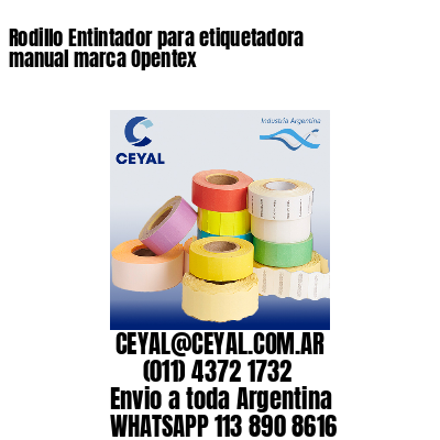 Rodillo Entintador para etiquetadora manual marca Opentex