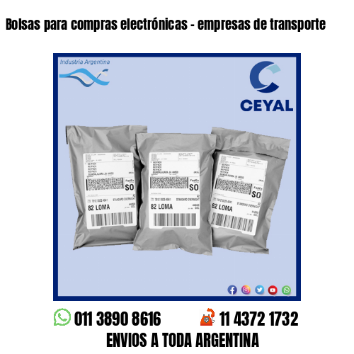 Bolsas para compras electrónicas – empresas de transporte