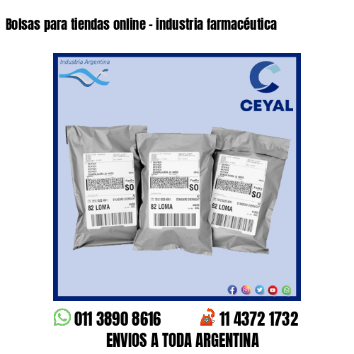 Bolsas para tiendas online – industria farmacéutica