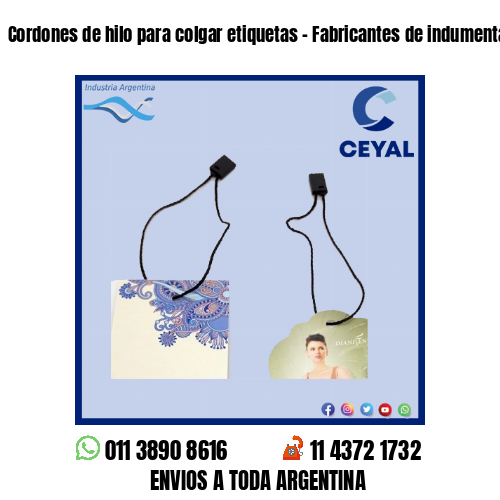 Cordones de hilo para colgar etiquetas – Fabricantes de indumentaria