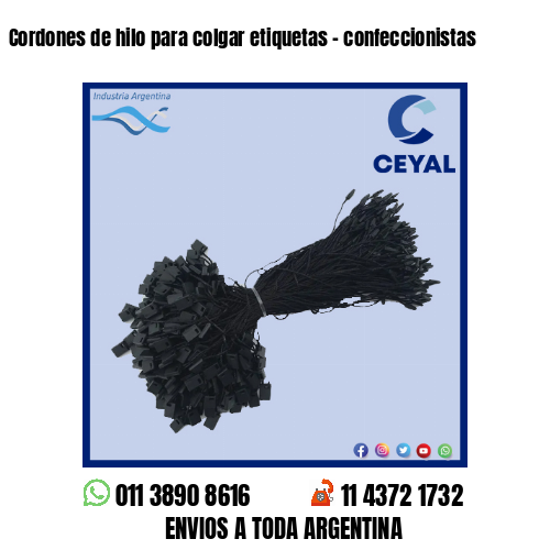 Cordones de hilo para colgar etiquetas – confeccionistas