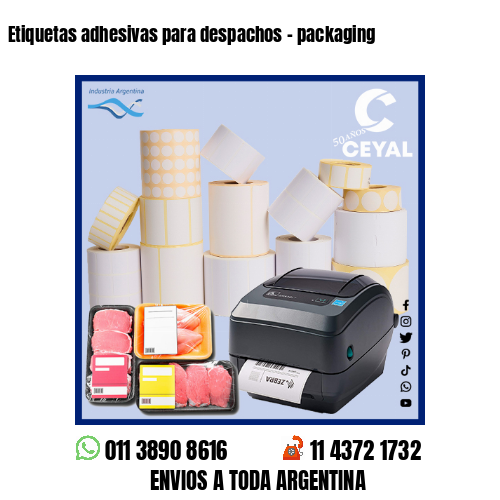 Etiquetas adhesivas para despachos – packaging