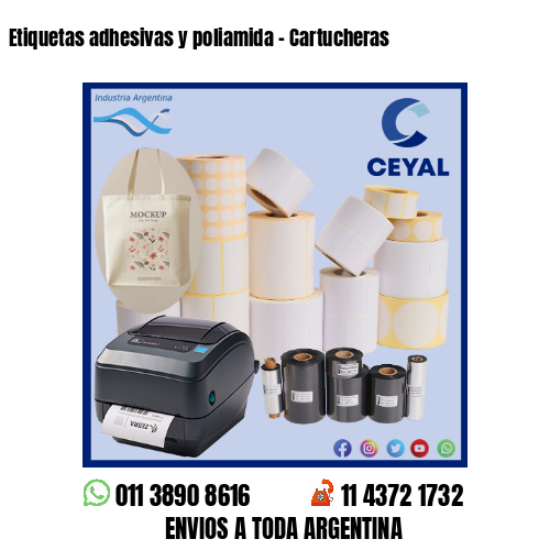 Etiquetas adhesivas y poliamida – Cartucheras