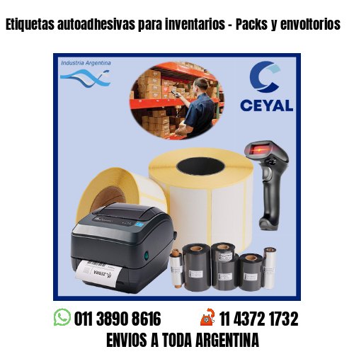 Etiquetas autoadhesivas para inventarios – Packs y envoltorios