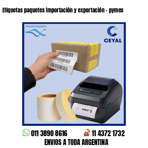 Etiquetas paquetes importación y exportación – pymes