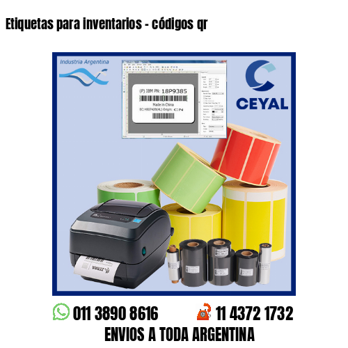 Etiquetas para inventarios – códigos qr