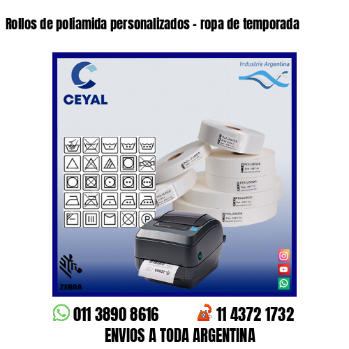 Rollos de poliamida personalizados – ropa de temporada