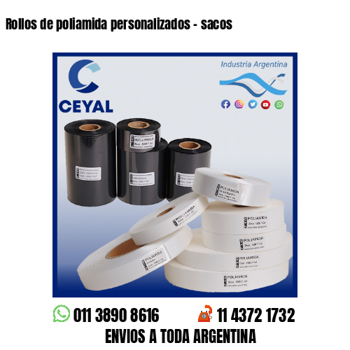 Rollos de poliamida personalizados – sacos