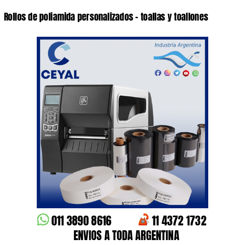 Rollos de poliamida personalizados – toallas y toallones