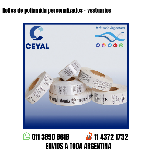 Rollos de poliamida personalizados – vestuarios