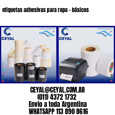 etiquetas adhesivas para ropa – básicos