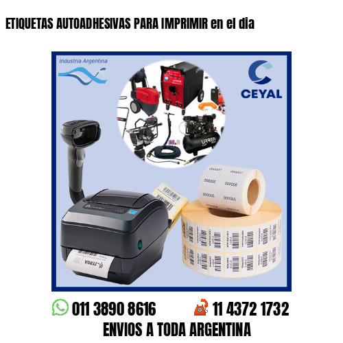 ETIQUETAS AUTOADHESIVAS PARA IMPRIMIR en el dia