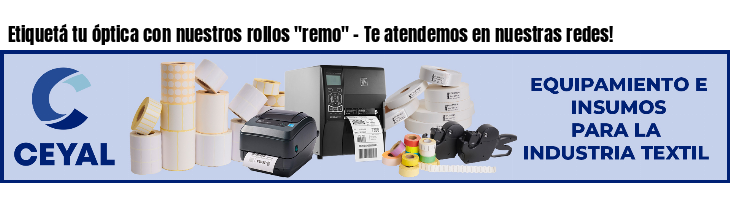 Etiquetá tu óptica con nuestros rollos 