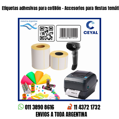 Etiquetas adhesivas para cotillón – Accesorios para fiestas temáticas