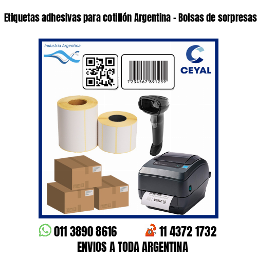 Etiquetas adhesivas para cotillón Argentina – Bolsas de sorpresas