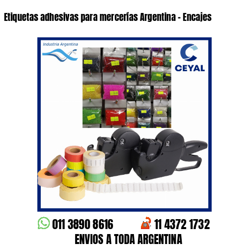 Etiquetas adhesivas para mercerías Argentina – Encajes