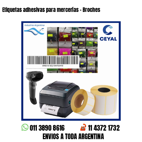 Etiquetas adhesivas para mercerías – Broches