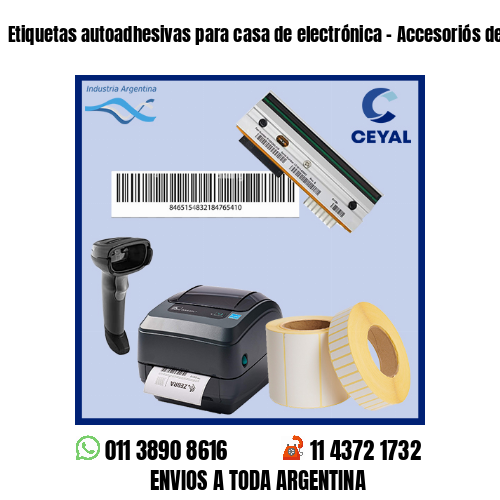 Etiquetas autoadhesivas para casa de electrónica – Accesoriós de telefonía